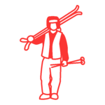 Skier profile 1 - rouge Skier by Datacrafted from the Noun Project - On soothski.com